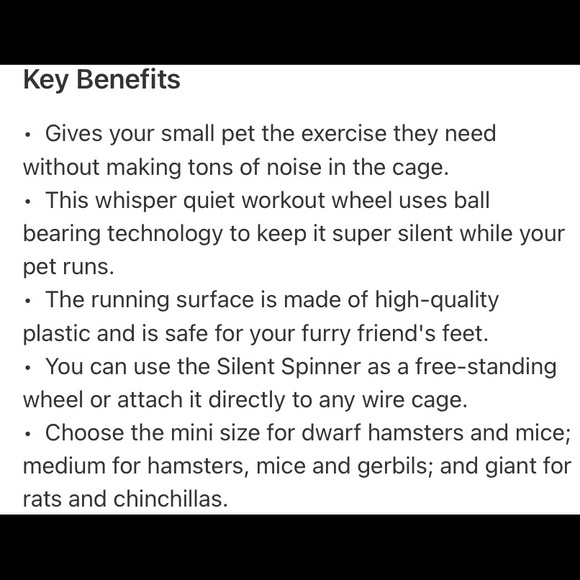 Kaytee Silent Spinner Exercise Wheel - Picture 5 of 6